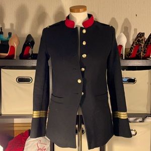 Black military style jacket